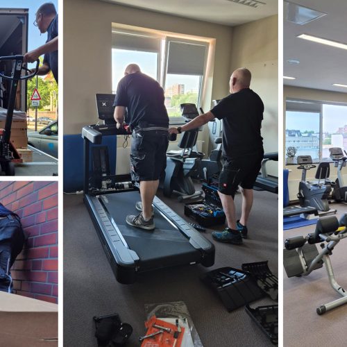 TRZ Laufband+Musikanlage Installation eines neuen Laufbands und einer Musikanlage.