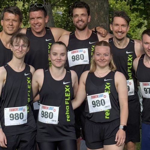 Firmenlauf Gruppe im Grünen Erfolgreiche Teilnahme beim Halleschen Firmenlauf 2026
